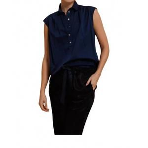 NEW CALI DREAMING daisy sleeveless shirt in midnight